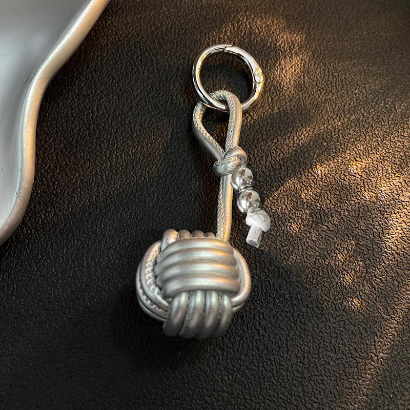 Yogodlns Woven Ball Mini Backpack Hanging Handbag Pendant Bag Pendant Bags Accessories