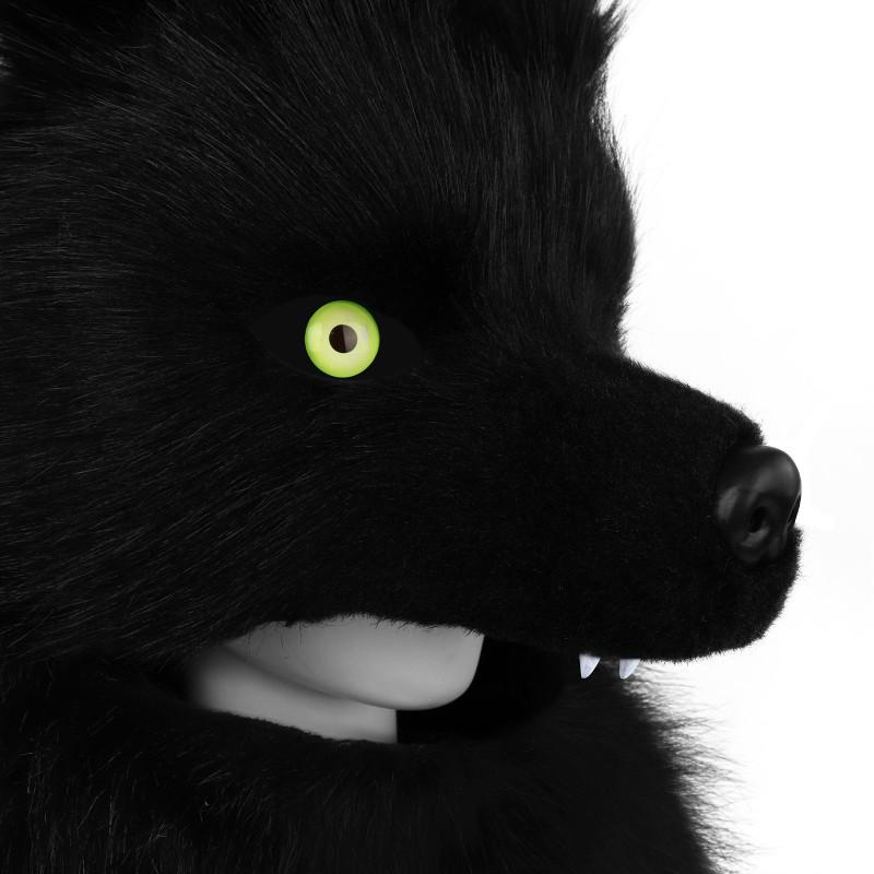 Plush Wolf Head Full Mask Cosplay Costume Comic Con Party Halloween