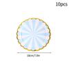 10Pcs CampingPicnic Tableware Set Disposable Paper Dishes Plate Cup Outdoor Camping Accessories Portable Cutlery