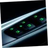 4 Stück Auto Leuchtende Knopfaufkleber Fluoreszierende Klebeaufkleber für Stilvolles Auto-Interieur Einfache Montage Nachtsicherheitsaufkleber für Fenster und Armaturenbrett-Knöpfe