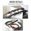 Star Skull Bracelet PU Leather Rivet Bracelet Fashion Chain Bracelet  Women Men