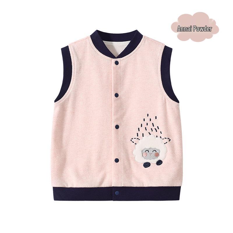 

Модная теплая жилетка-куртка для мальчиков, осень 2025: Повседневная и облегающая верхняя одежда для детей 73 cm