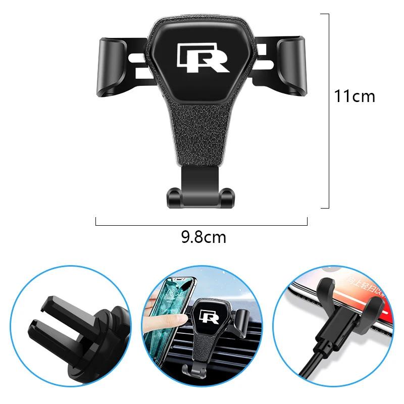 2026 Nový Pro VW VOLKSWAGEN Auto Gravitační typ Držák na telefon Klip do větrací mřížky Stojan Podpora GPS Pro VW R GTI Polo Golf Passat Tiguan Ar