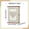 Key Cabinet Wall Mounted, Holder Handmade Solid Storage for Home Doorway Entryway Gift
