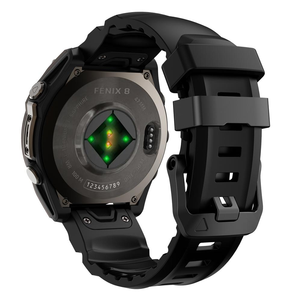 22/26mm Sport-Silikon-Uhrenarmband für Garmin Fenix 8Pro 8 7X/Quatix 8 7/Enduro 3 2/Forerunner 970 965 Ersatz-Uhrenarmband