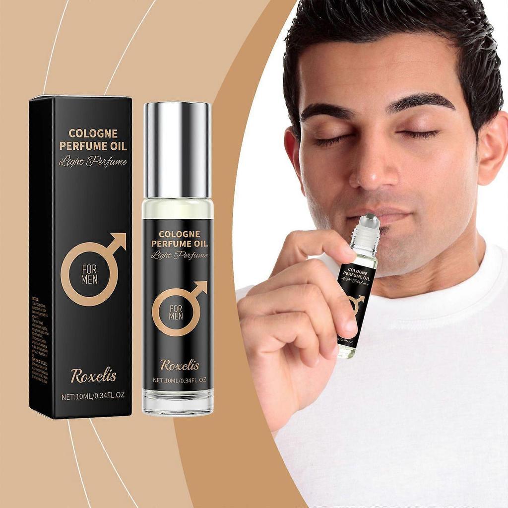 Gu Long Men's Rolling Ball Perfume, Long-lasting fragrance, Charming, versatile, Daily Fresh and Natural Perfume