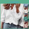 Elegant Womens Long Sleeve Shirts Blouse With Ruffle V Neck And Plus Size Options