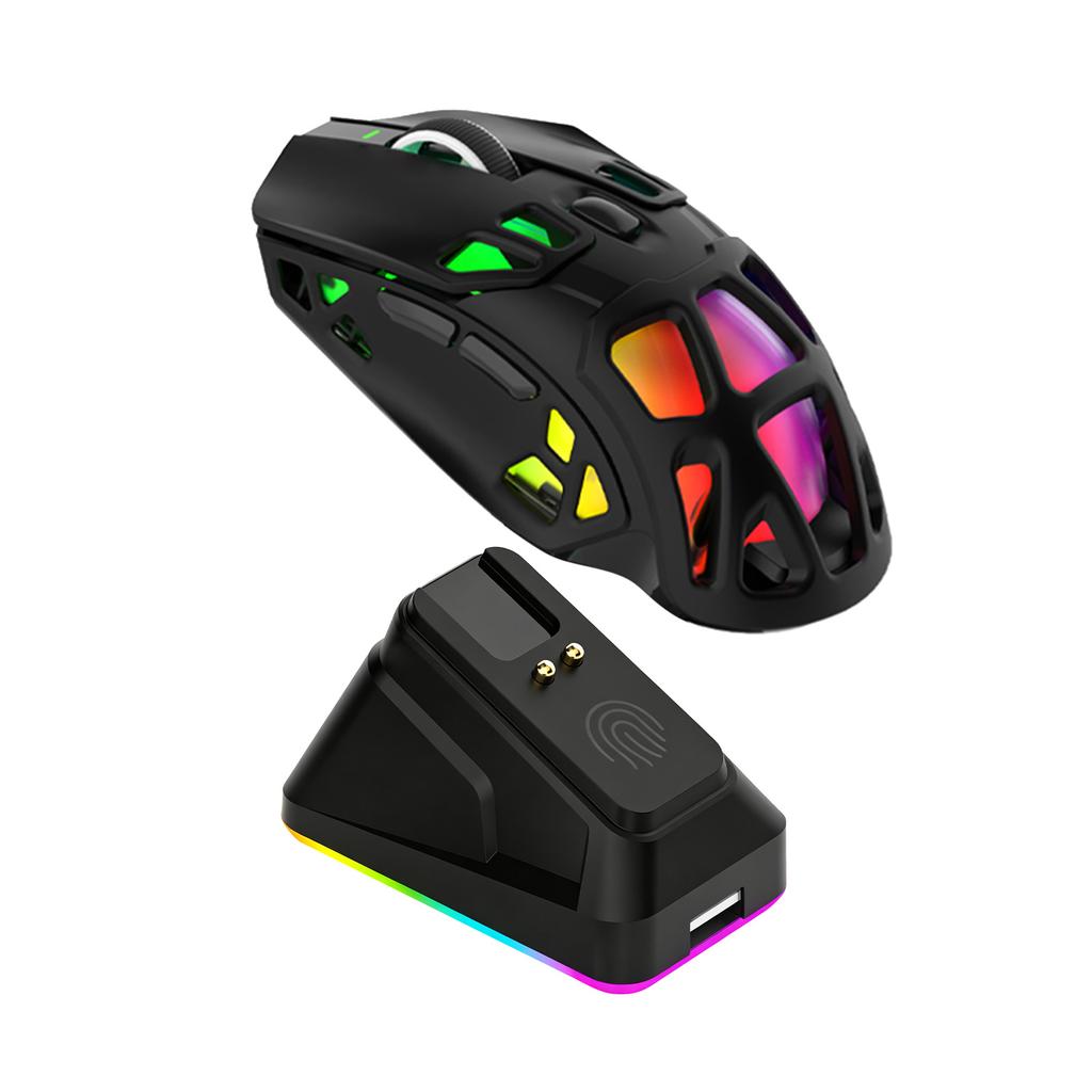X9pro Lightweight Gaming Mouse with RGB Charging Dock 3 Mode Wireless BT Mouse PAW3311 Sensor