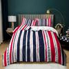 3D Striped Pattern National Flag Bedding Set Men Boy Duvet Cover Pillowcases 2/3pcs Single Double Bed Cover Gift Home Textile