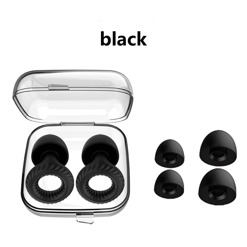 Anti-noise Sleep Soundproof Earplugs Swimming Dormitory Earplugs Anti-noise Anti-slip Sleep Earplugs Surfing Hearing Protection чёрный