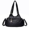 Bolso de Hombro Vintage de Cuero PU Bolsos Multibolsillos para Mujer Casual Gran Capacidad Chica Retro Diseñador Bandolera Bolsos Hobo