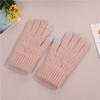 Thick Velvet Knitted Gloves To Keep Warm and Cold-proof Touch Screen Wool Winter Cute and Versatile Split-finger New Style for Women