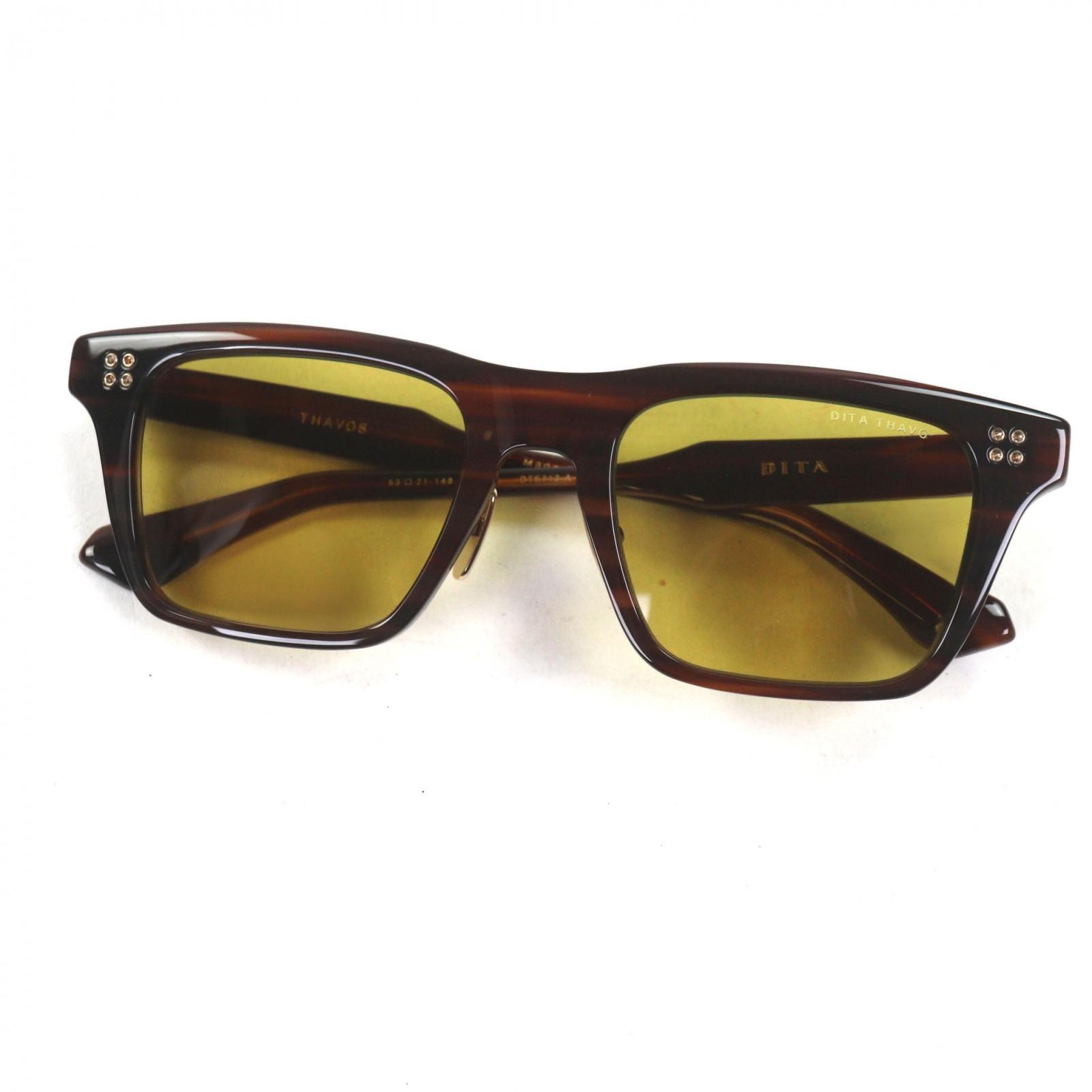 

Excellent DITA sunglasses THAVOS Wellington Marble Clear brown mens DTS713 Used