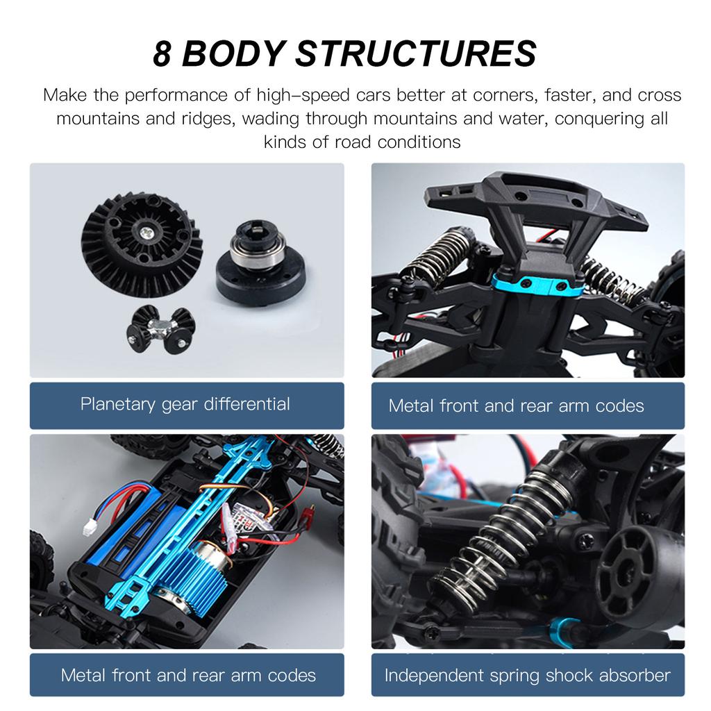 RC 2.4GHz Car High Speed 38kmCelsiush 4  1Celsius16 Scale Remote Contrl Off Road Vehicle for Adults Outdoor Play