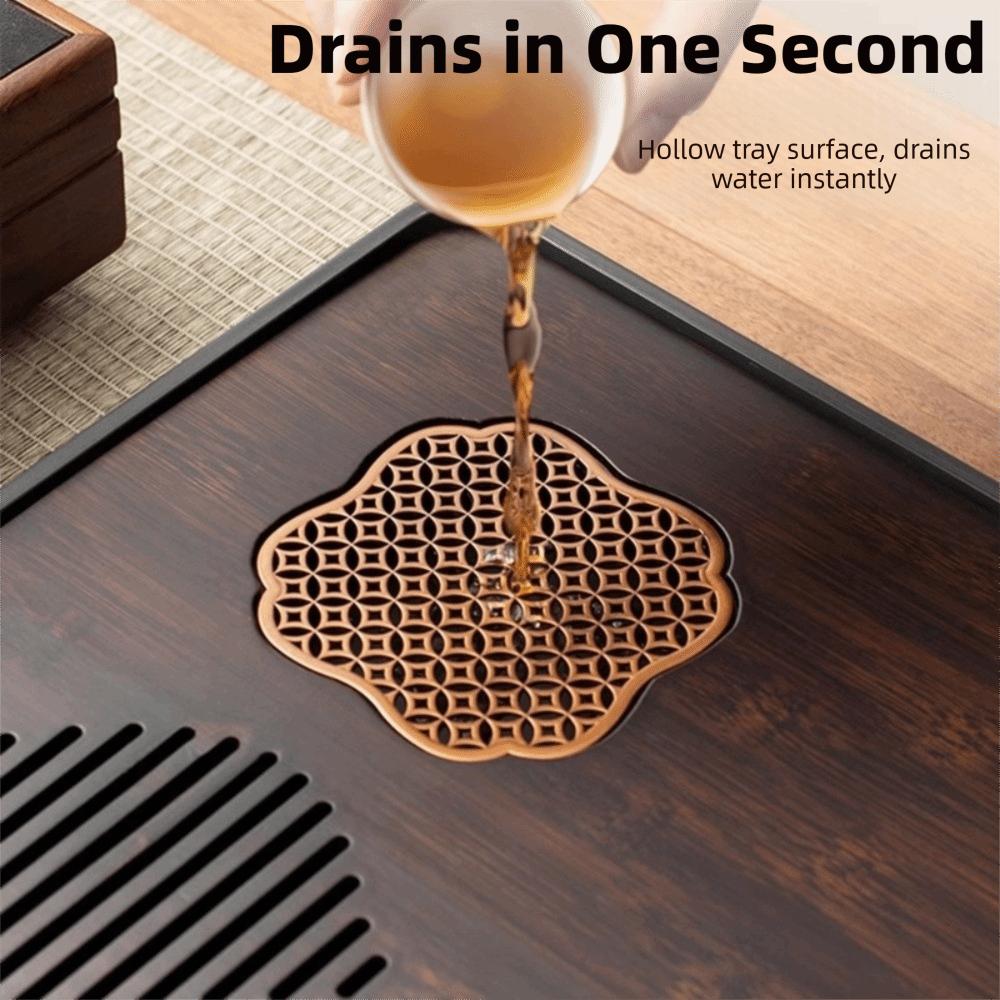 Portable Tea Tray Bamboo Bamboo Tray Cultural Accessory Tea Ceremony Platform  Zen Meditation