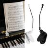 1Pair Adjustable Piano Music Book Clip Clip On Music Stand Clip Piano Score Holder for Music Stand
