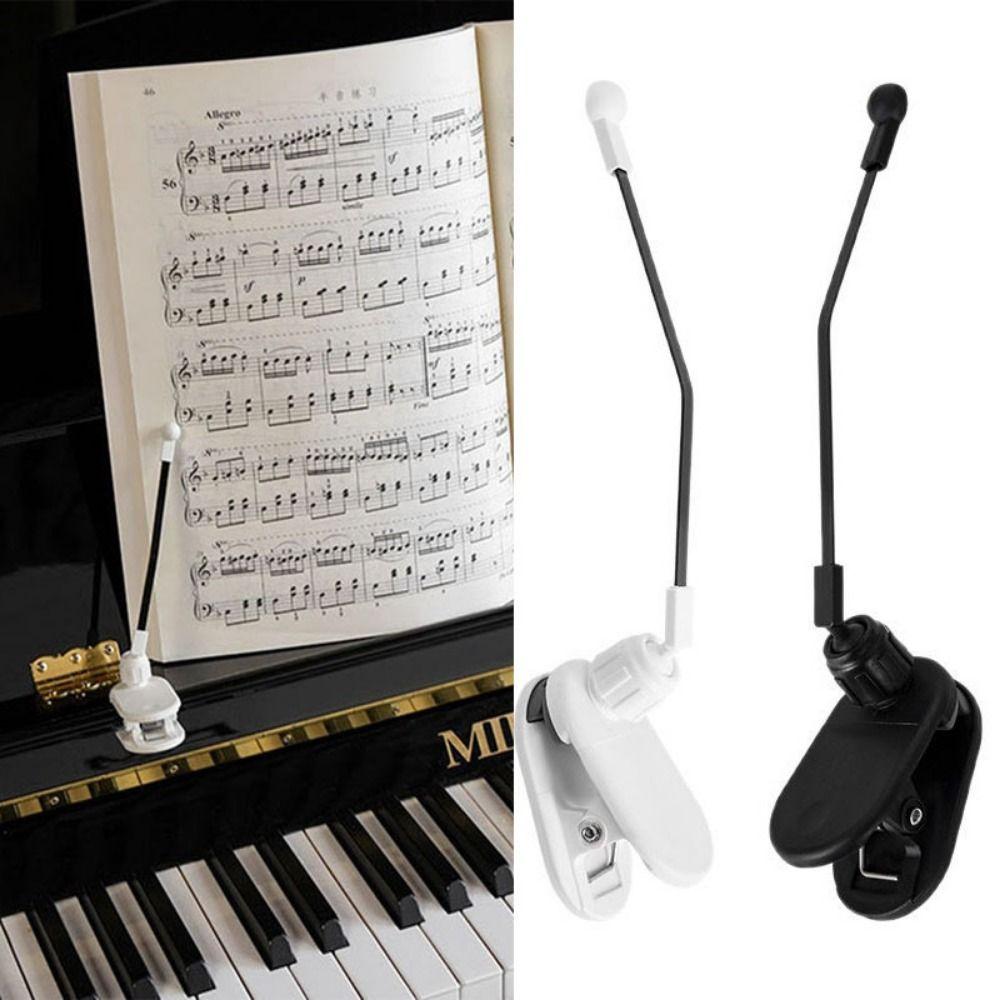 1Pair Adjustable Piano Music Book Clip Clip On Music Stand Clip Piano Score Holder for Music Stand