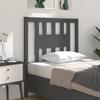 Headboard Grey 96x4x100 cm Solid Pine Wood