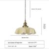 Oeny Creme-Stil Achteckige Blume Dimmbare Lampe