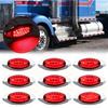 10PCS Side Marker Amber /Red Led Lights for Car Truck Trailer Lorry Marker Clearance Lamp Turn Signal Light 18LED Taillight