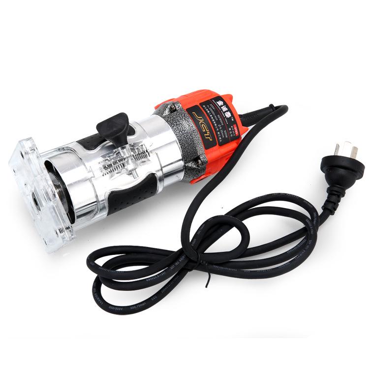 Invertovaná bakelitová frézka: Průmyslový okrajový ořezávač a drážkovací nástroj pro zpracování dřeva