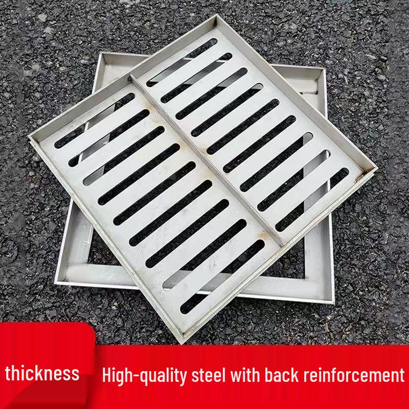 Universal Odor-Proof Stainless Steel Invisible Manhole Cover for Courtyard Drainage