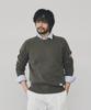 Geonjiulleunseu Cotton Raglan Pocket Sweater - Dark Khaki