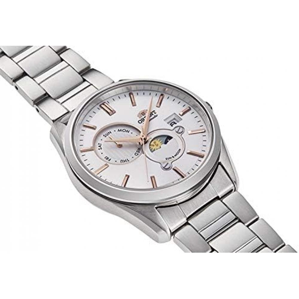 Orient Automatic Wristwatch Men Sun And Moon Rn Ak0301s