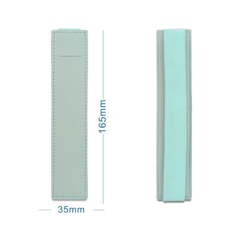 Adjustable Elastic Band Pen Holder Colorful Pu Leather Pen Sleeve Pouch Elastic