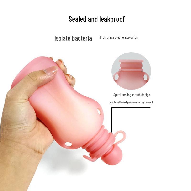 Sacos Reutilizáveis de Silicone à Prova de Vazamento para Armazenamento de Leite Materno, 150ml