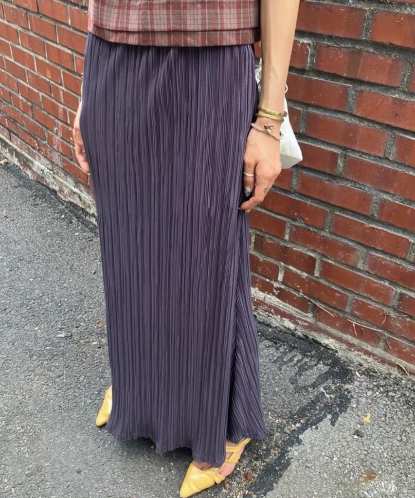 Umbrella On The Go Women'S Signature Banded Pleated Long Skirt