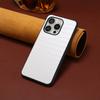 For iPhone 16 Pro Case Crocodile Texture Leather Coated PC+TPU Phone Cover