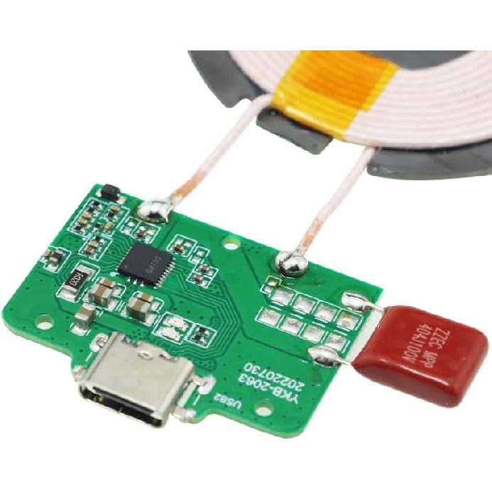 15W Qi Wireless Charger PCBA Circuit Board with Coil Pad Charging