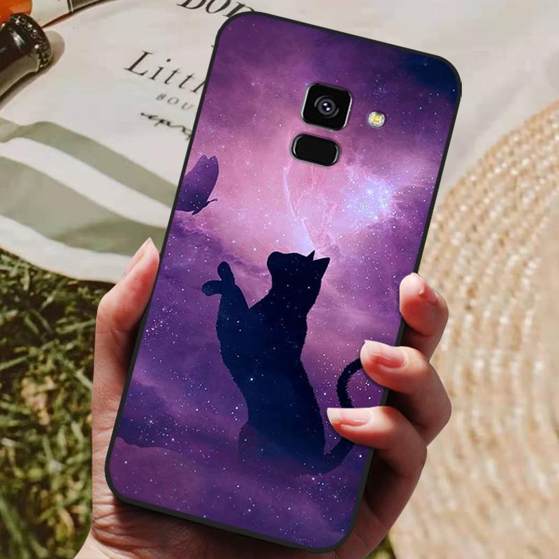 For Samsung Galaxy A8 2018 A530 A530F Case Silicon Soft TPU Phone Cover For Samsung A8 Plus 2018 A730 A730F Case Black Coques