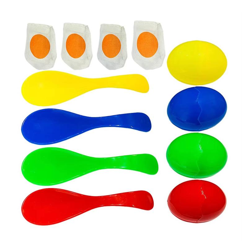 Egg And Spoon Race Game For Kids Outdoor Toys Carnival Field Day Party Favors Spielzeug Kinder Juegos Divertidos Para Niños