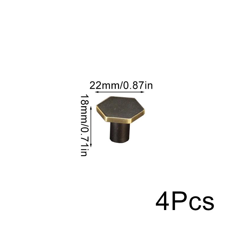 12Pcs/Set Handles Cupboard Hexagon Drawer Pulls Cabinet DIY Kitchen Door Knobs Copper
