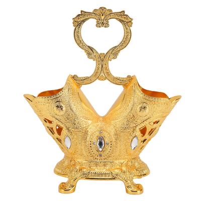 Metal Utensil Holder European Style Retro Gold Metal Table Flatware Caddy Rack Kitchen Tools