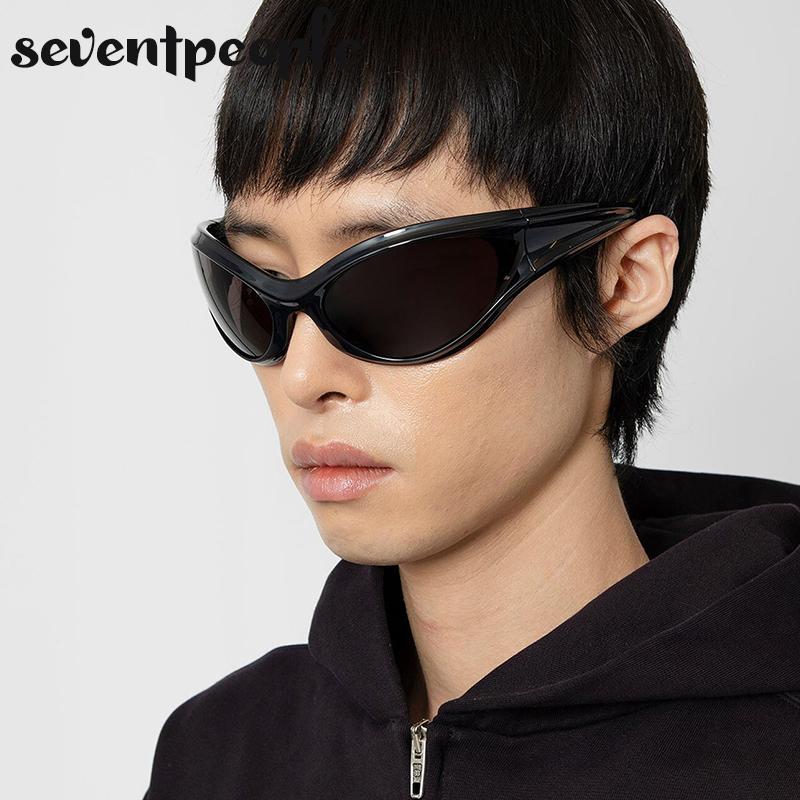 Dynamo Cat Eye Sunglasses Men  Luxury Brand Designer New In Fashion Round Sun Glasses For Women Y2K Punk Sports Goggle Male
