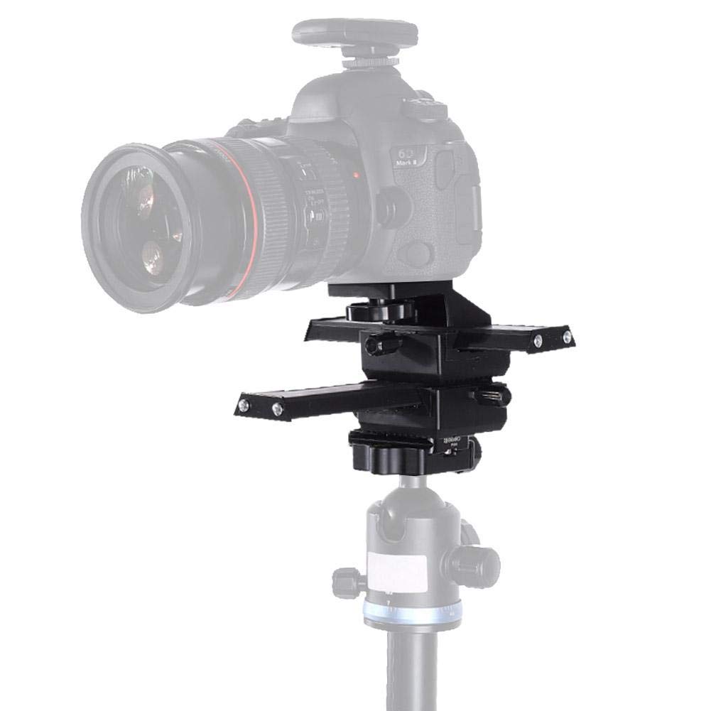 Elerose Macro Focus Rail, 4-Way Macro Focus Rail Slider with 1/4" Mounting Screw for Close-Up Photography