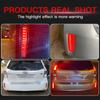 2PCS LED Rear Bumper Brake Lights For Toyota Prius V 2012-2017 Scion tC 2014-2016 NOAH/VOXY 80 Prius 40 Esquire Spade Red Bulbs