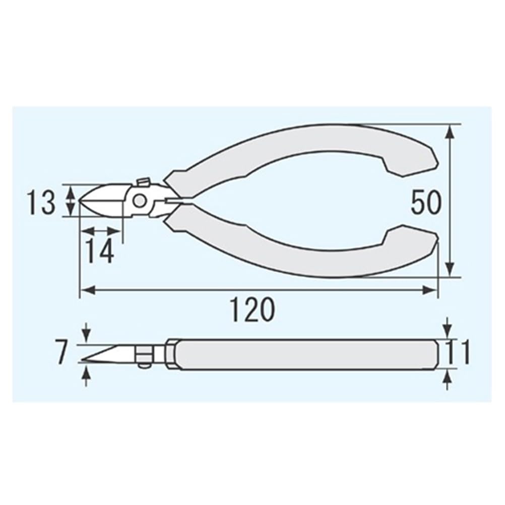 ENGINEER Micro Nippers ESD 120mm NS-04 [Static Protection] [Powerful] [Precision]