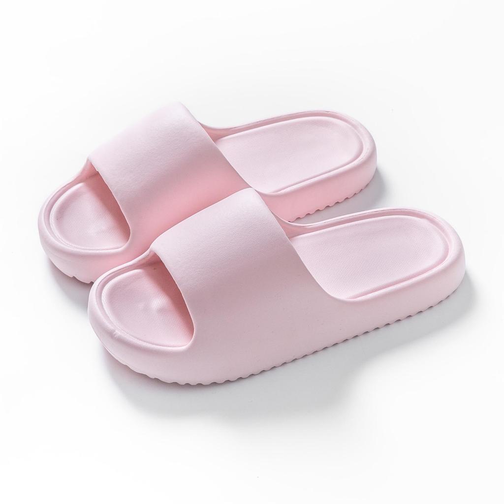 Women's EVA Thick Sole Non-Slip Slippers - Comfortable, Silent, Wear-Resistant Summer Sandals for Home and Bath.