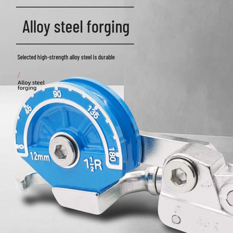 Stainless Steel and Aluminum Pipe Bender for 8mm, 10mm, 12mm, 14mm Pipes: Suitable for Seamless Steel, White Steel, Copper, and Air Conditioning Pipes