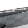 Used LOUIS VUITTON Card Case Coin / Card Holder N64038 Damier Grafitte Black Gray Compact