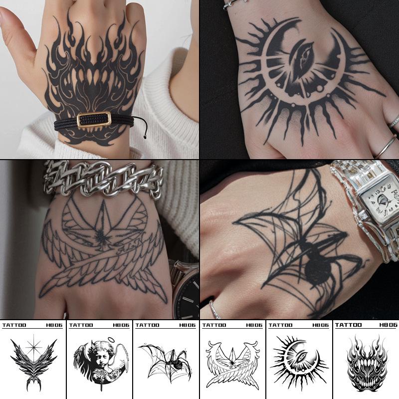 Cross-Border Fashion Herbal Tattoo Sticker - Waterproof, Long-lasting, Cool Designs for Hand and Shoulder