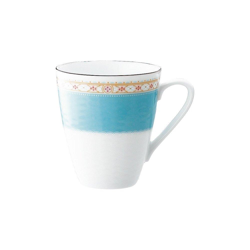 Noritake Humming Blue Mug, 295cc, Microwave-Safe, Fine Porcelain, T5355L/1645