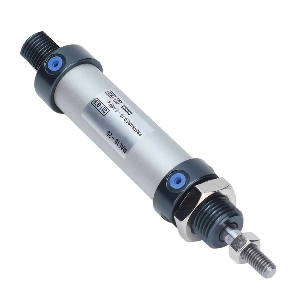 Pneumatikzylinder Mini Doppeltwirkend Einfachstange Aluminiumlegierung Zylinder MAL16?25