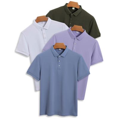 Koszulka Polo z filtrem przeciwsłonecznym Szybkoschnąca Męska Outdoor Letnia Nieprasująca Koszulka z efektem chłodzenia Jednolita