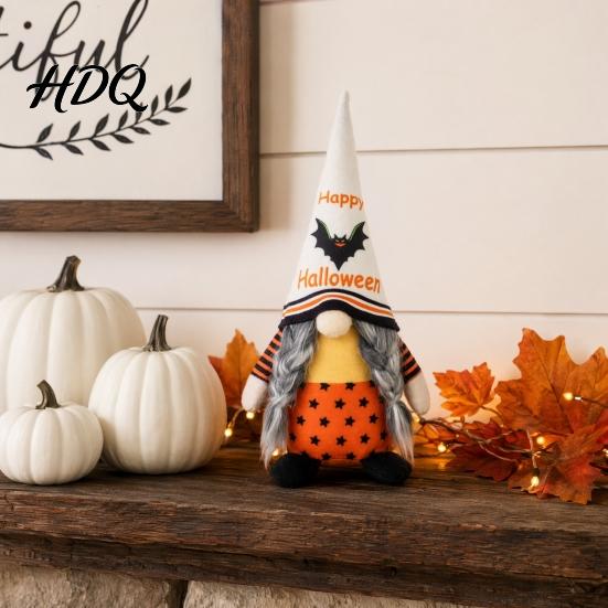 Halloween Holiday Decorations Gnome Decor Rudolph Faceless Doll Figurine for Shelf Table