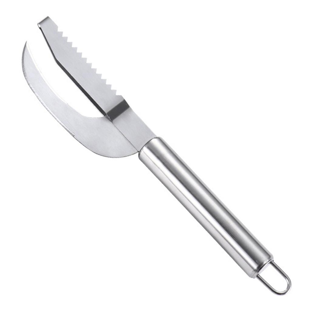 Fish Scale Remover Cut/Scrape/Dig 3-in-1 Tool Stainless Steel Fish Scale Cutter